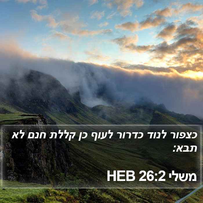 משלי 26:2 HEB Bible Study