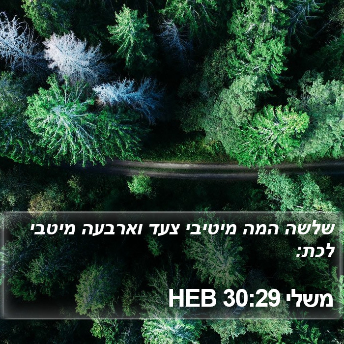 משלי 30:29 HEB Bible Study