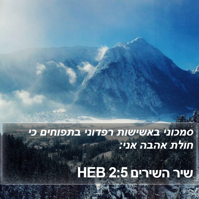 שיר השירים 2:5 HEB Bible Study