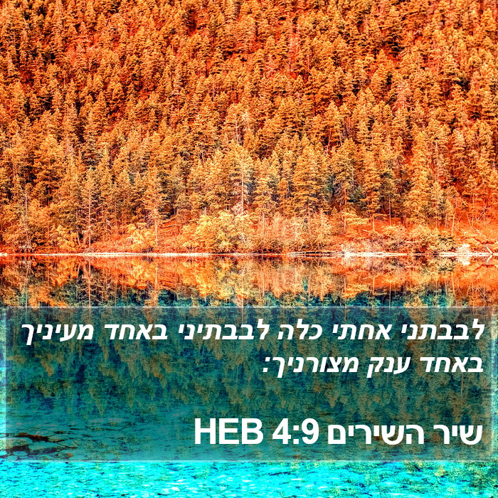 שיר השירים 4:9 HEB Bible Study