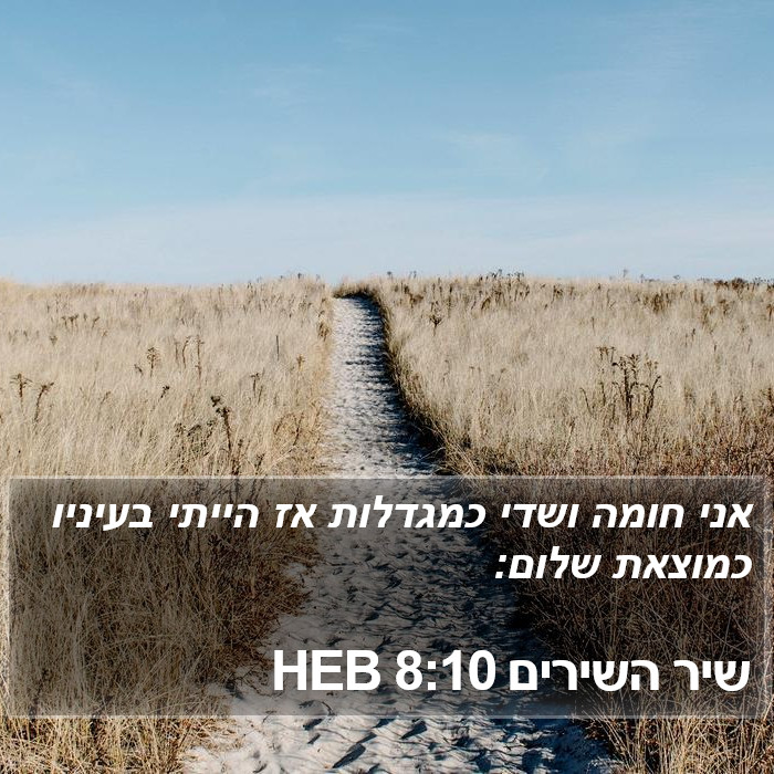 שיר השירים 8:10 HEB Bible Study