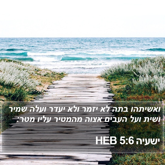 ישעיה 5:6 HEB Bible Study