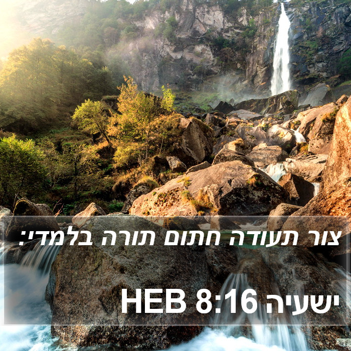 ישעיה 8:16 HEB Bible Study