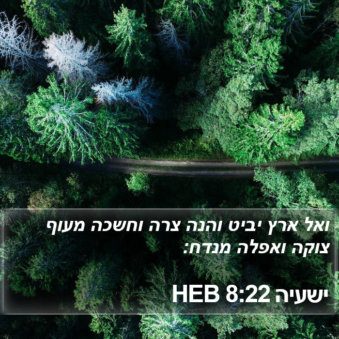 ישעיה 8:22 HEB Bible Study