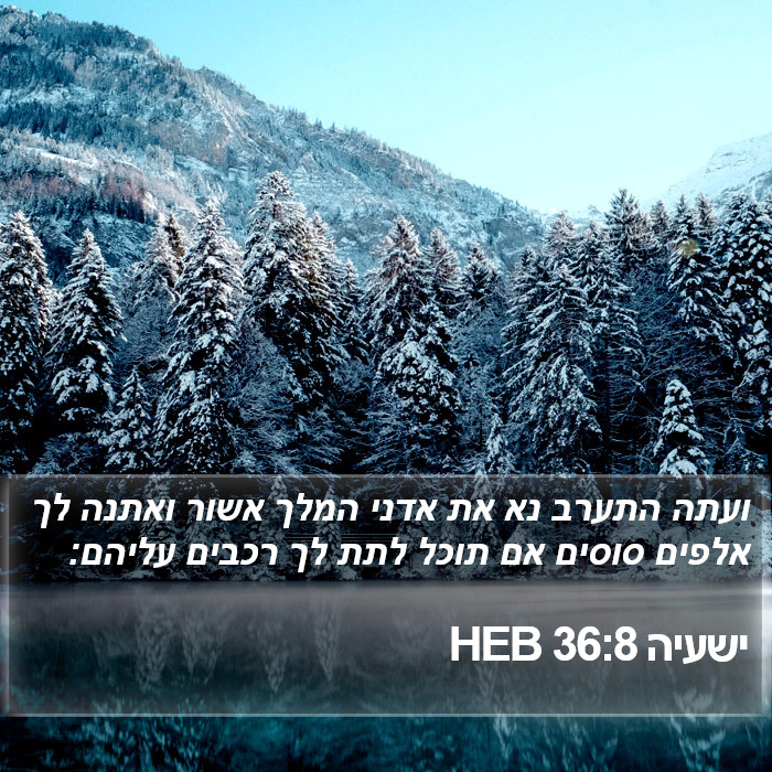 ישעיה 36:8 HEB Bible Study