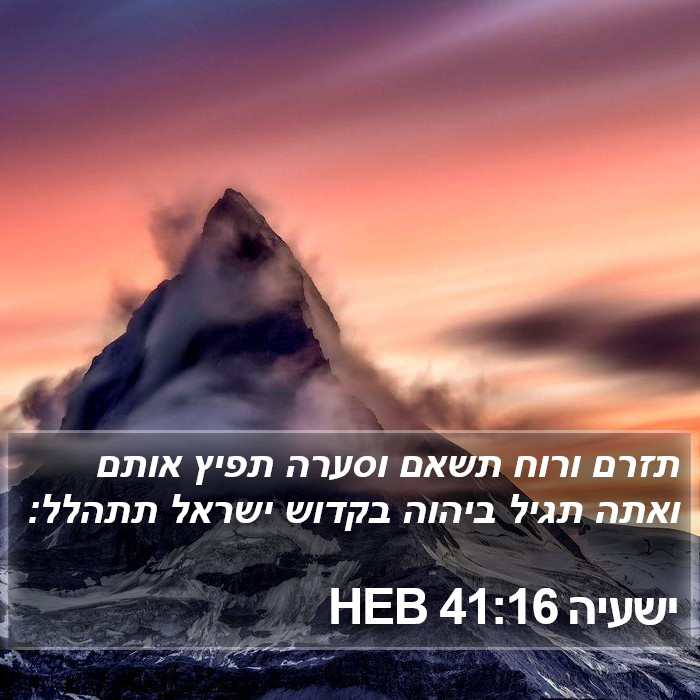 ישעיה 41:16 HEB Bible Study