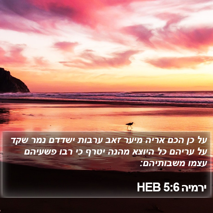 ירמיה 5:6 HEB Bible Study