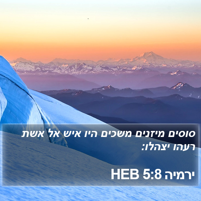 ירמיה 5:8 HEB Bible Study