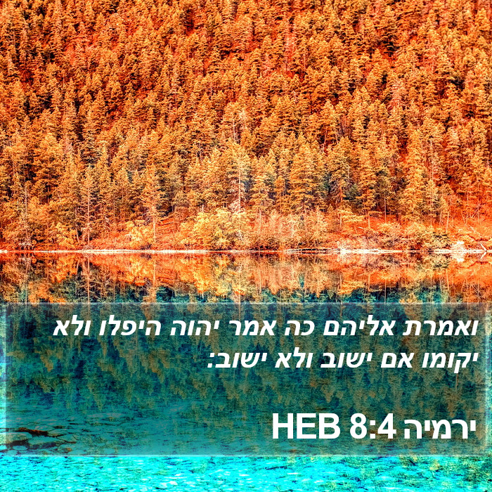 ירמיה 8:4 HEB Bible Study