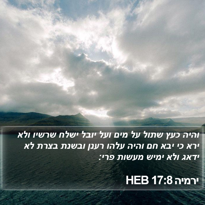 ירמיה 17:8 HEB Bible Study