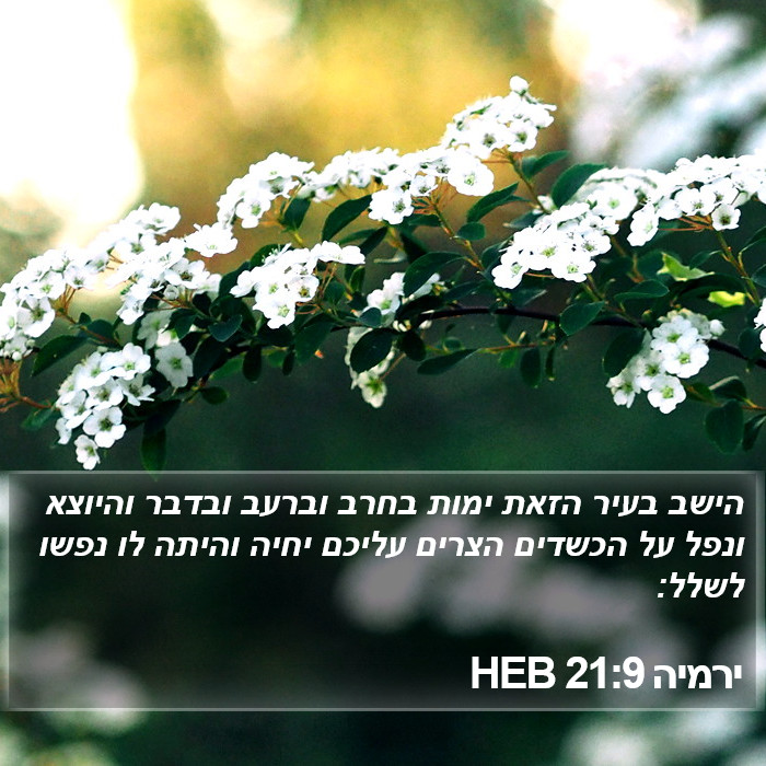 ירמיה 21:9 HEB Bible Study