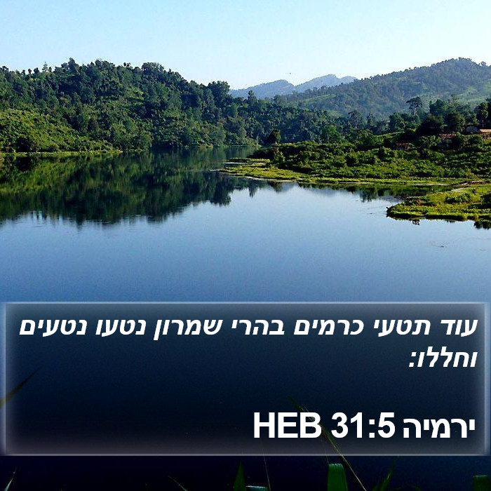 ירמיה 31:5 HEB Bible Study