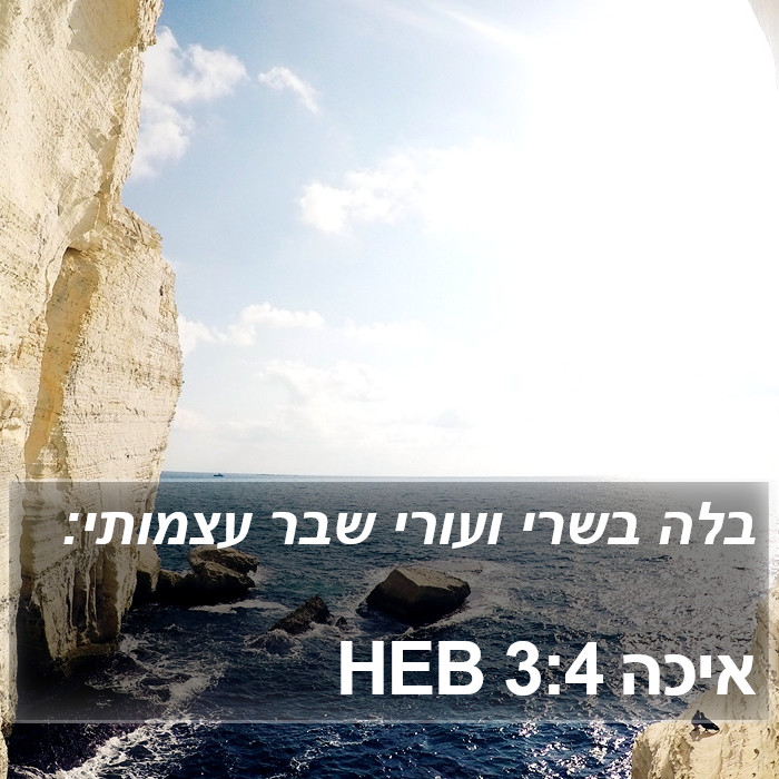 איכה 3:4 HEB Bible Study