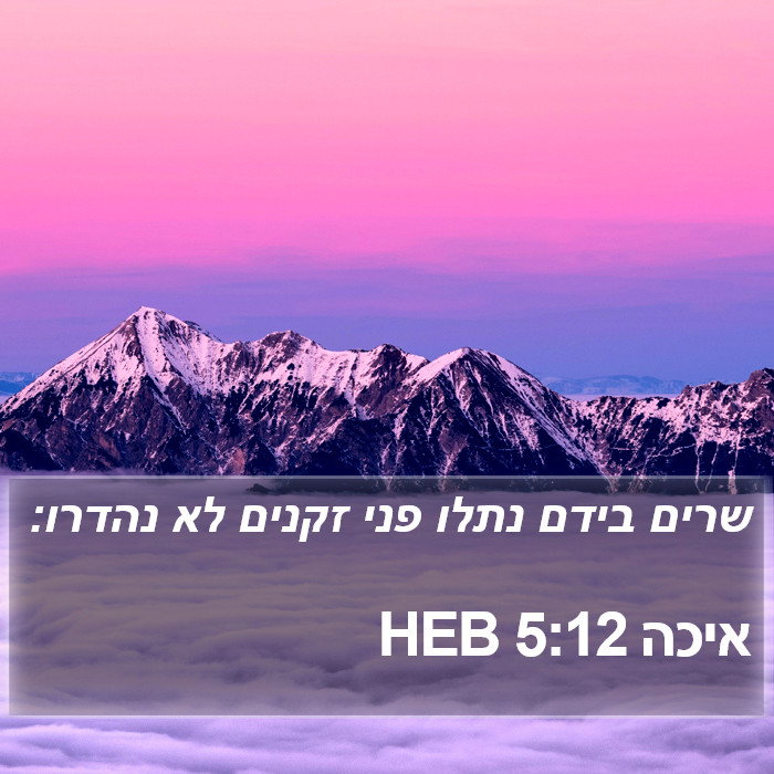 איכה 5:12 HEB Bible Study