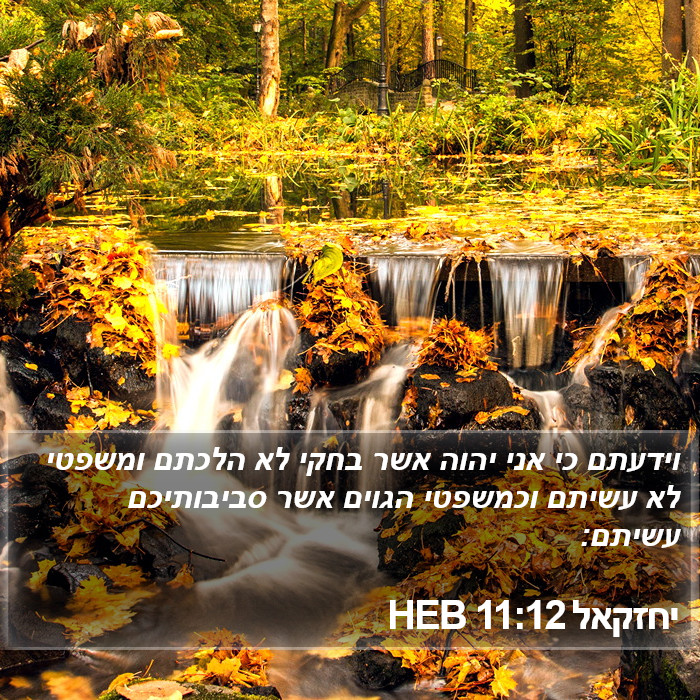 יחזקאל 11:12 HEB Bible Study