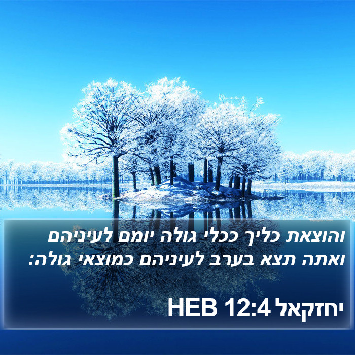 יחזקאל 12:4 HEB Bible Study