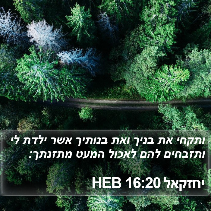 יחזקאל 16:20 HEB Bible Study