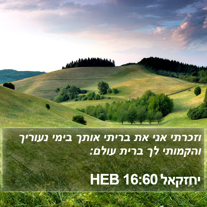 יחזקאל 16:60 HEB Bible Study