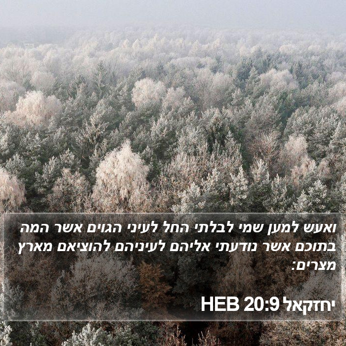 יחזקאל 20:9 HEB Bible Study