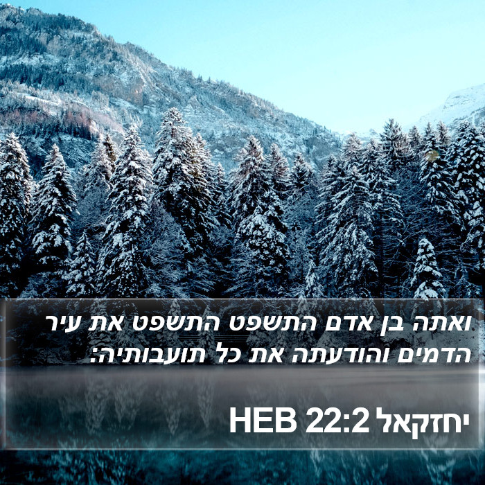 יחזקאל 22:2 HEB Bible Study