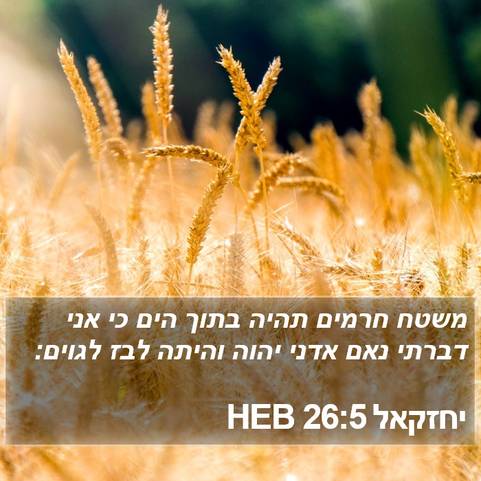 יחזקאל 26:5 HEB Bible Study