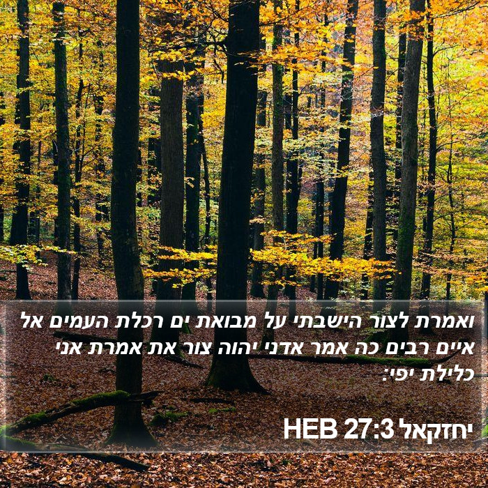 יחזקאל 27:3 HEB Bible Study