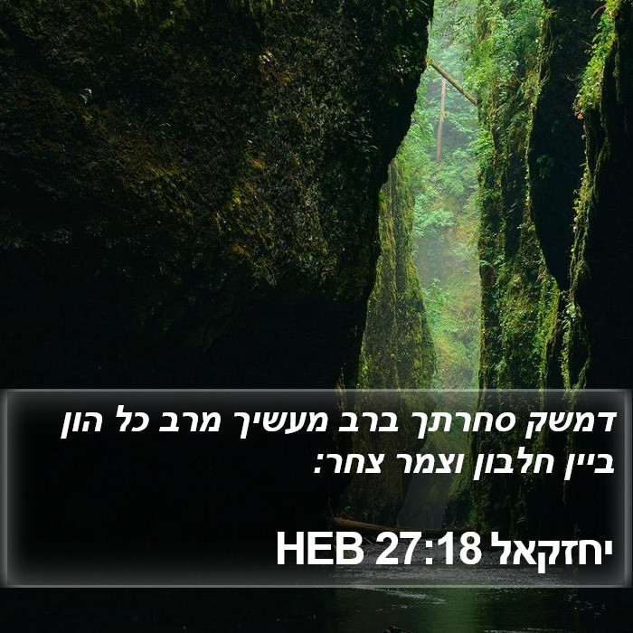 יחזקאל 27:18 HEB Bible Study