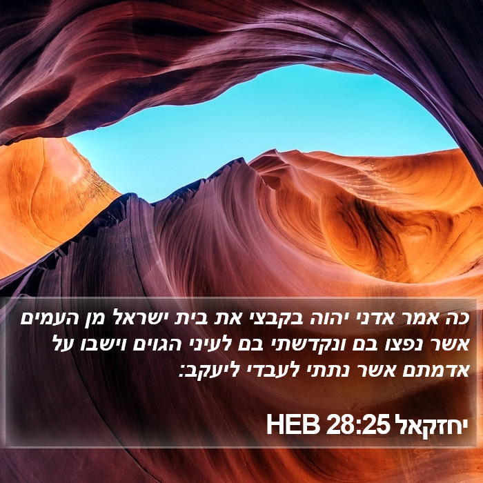 יחזקאל 28:25 HEB Bible Study