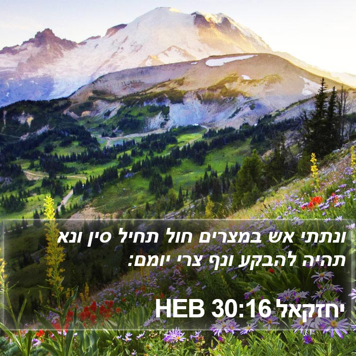 יחזקאל 30:16 HEB Bible Study