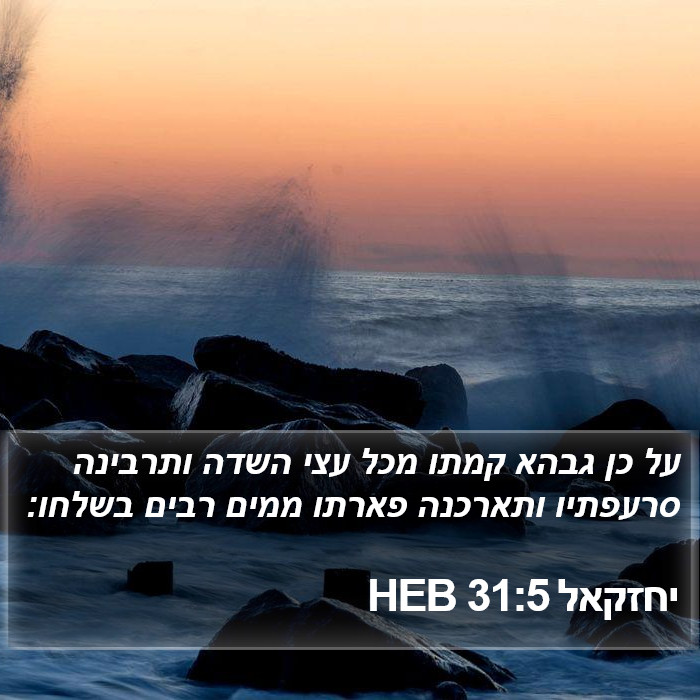 יחזקאל 31:5 HEB Bible Study