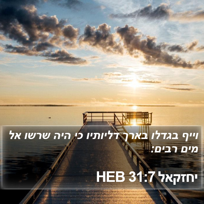 יחזקאל 31:7 HEB Bible Study