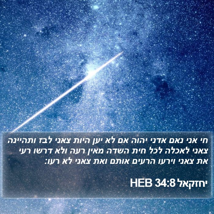 יחזקאל 34:8 HEB Bible Study