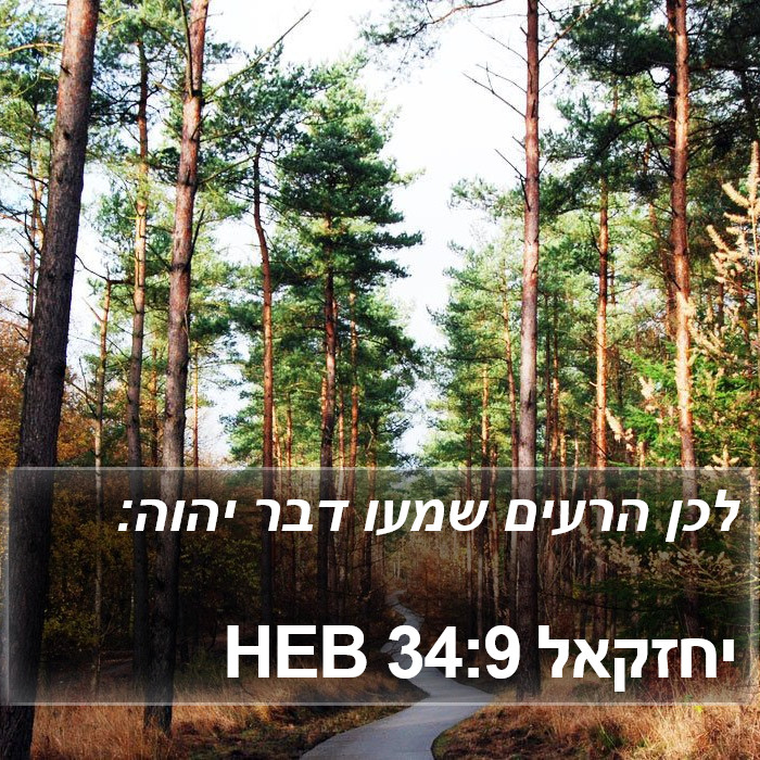 יחזקאל 34:9 HEB Bible Study