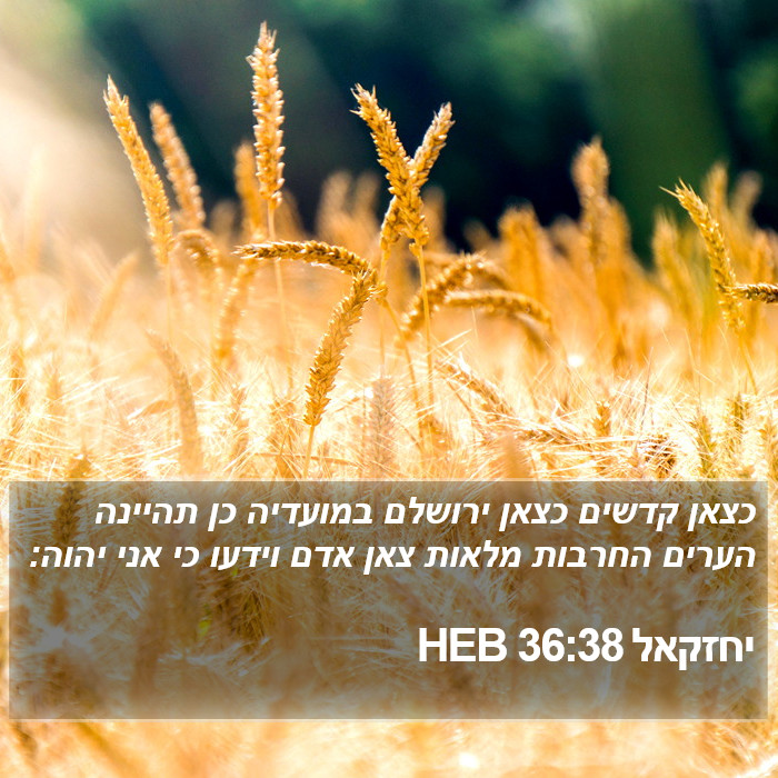 יחזקאל 36:38 HEB Bible Study