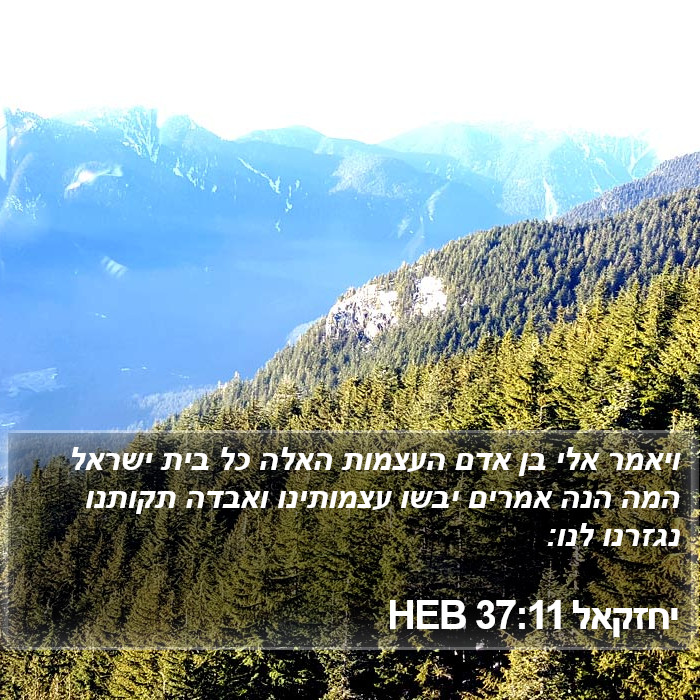 יחזקאל 37:11 HEB Bible Study