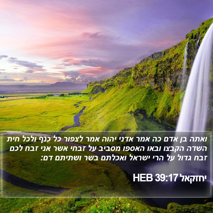 יחזקאל 39:17 HEB Bible Study