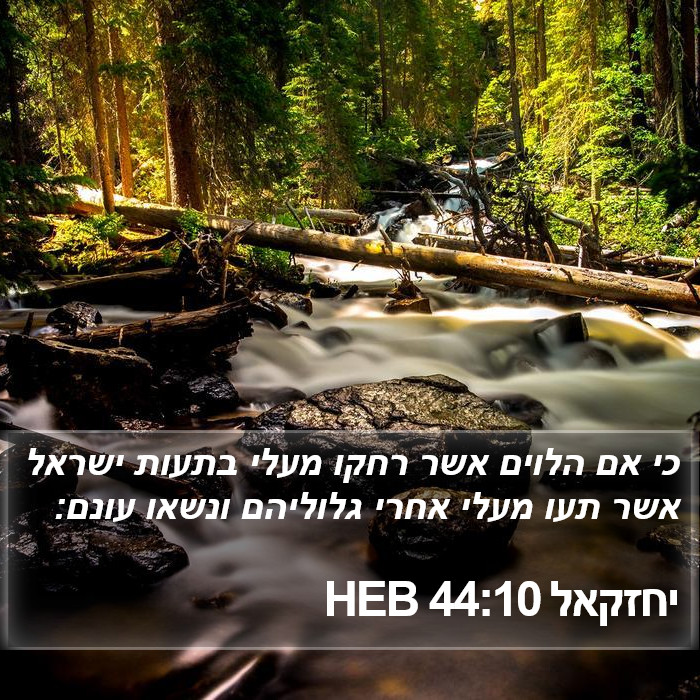 יחזקאל 44:10 HEB Bible Study