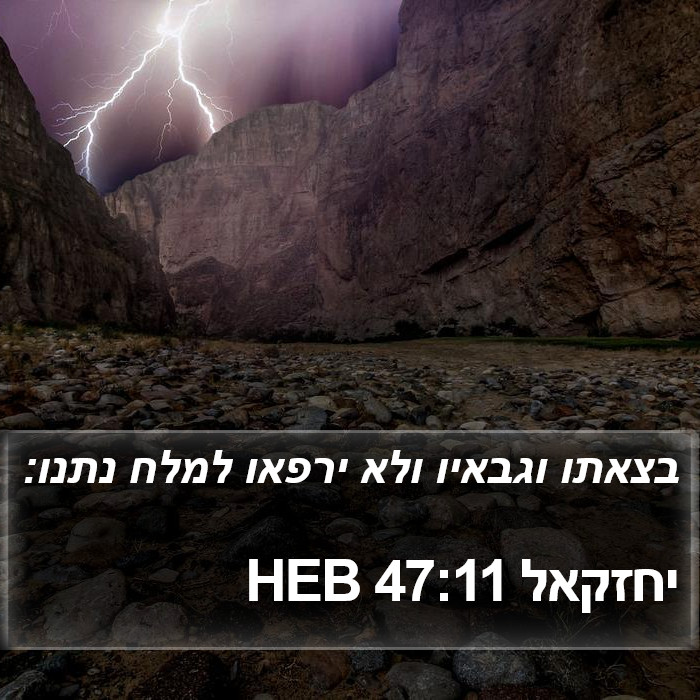 יחזקאל 47:11 HEB Bible Study