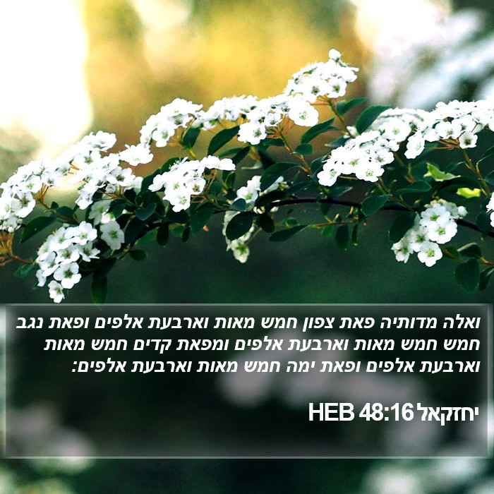 יחזקאל 48:16 HEB Bible Study