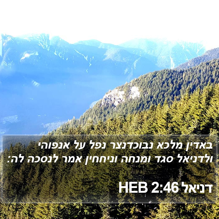 דניאל 2:46 HEB Bible Study