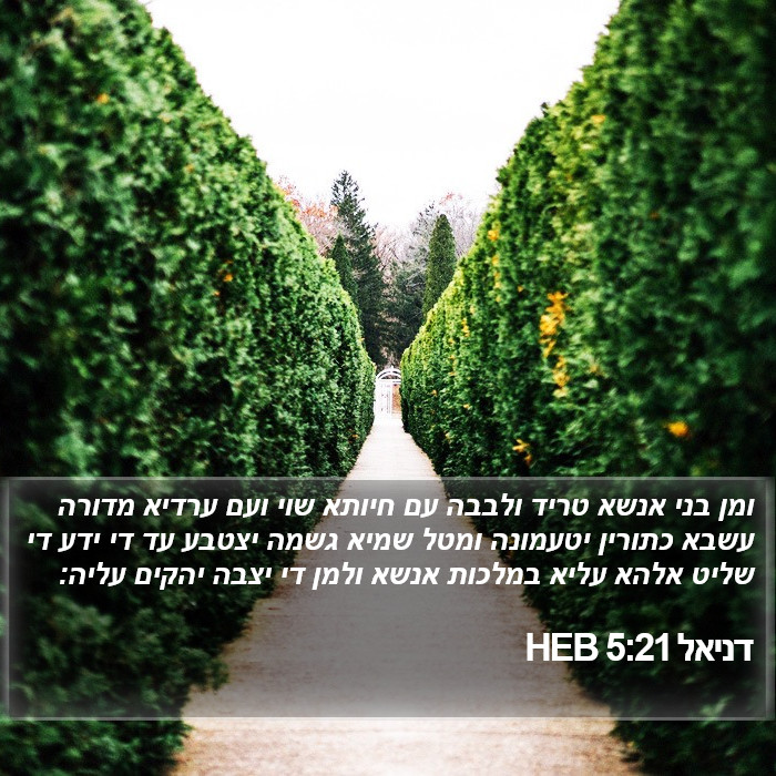 דניאל 5:21 HEB Bible Study