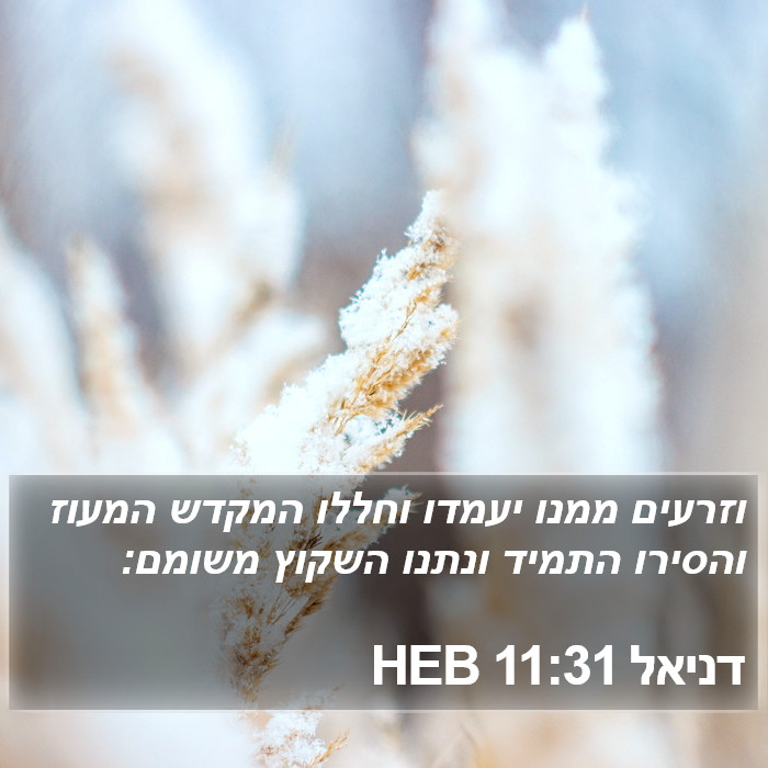 דניאל 11:31 HEB Bible Study