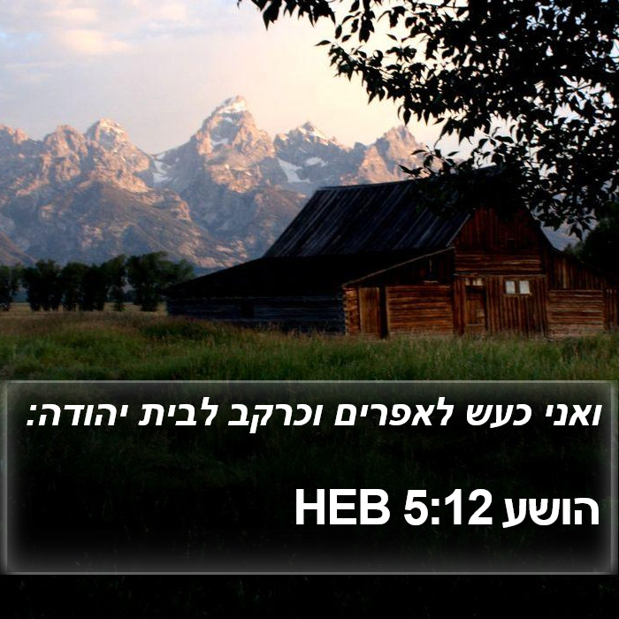 הושע 5:12 HEB Bible Study