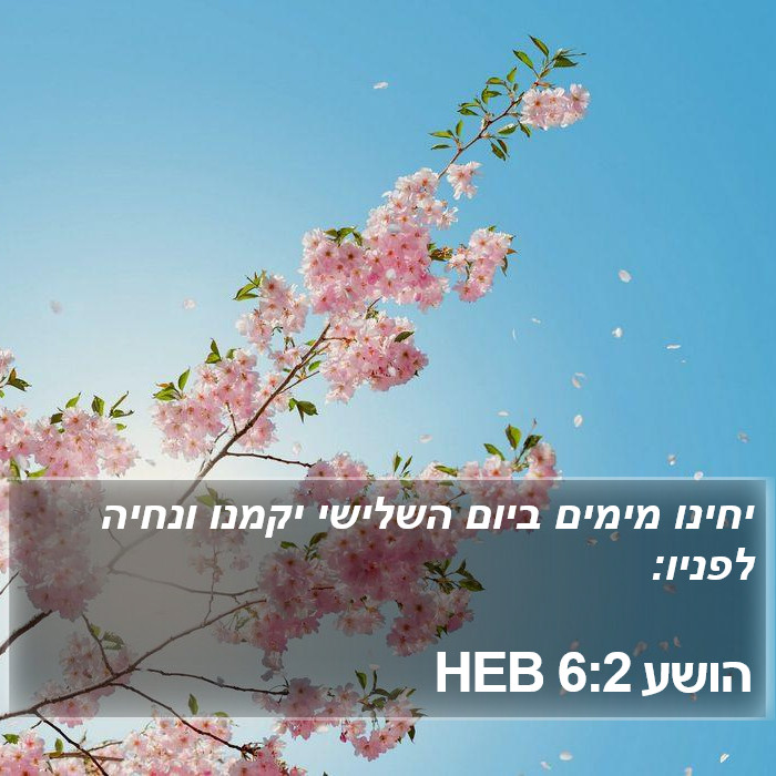 הושע 6:2 HEB Bible Study