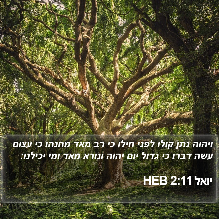 יואל 2:11 HEB Bible Study