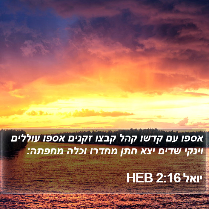 יואל 2:16 HEB Bible Study