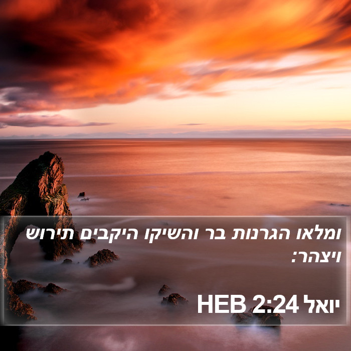 יואל 2:24 HEB Bible Study