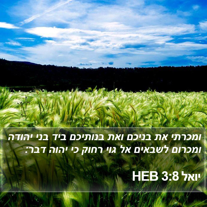 יואל 3:8 HEB Bible Study