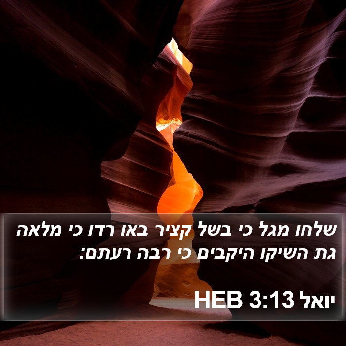 יואל 3:13 HEB Bible Study