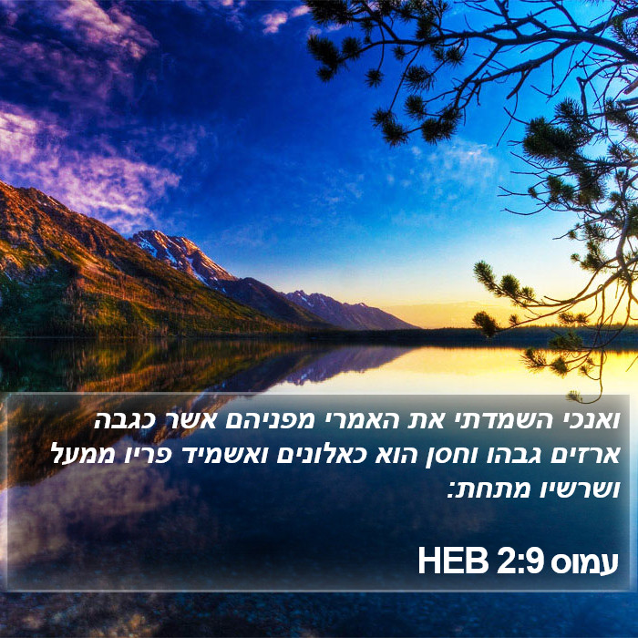 עמוס 2:9 HEB Bible Study